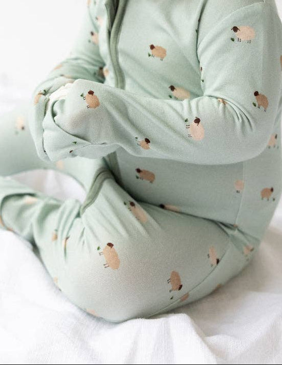 Little Lamb Bamboo Onesie