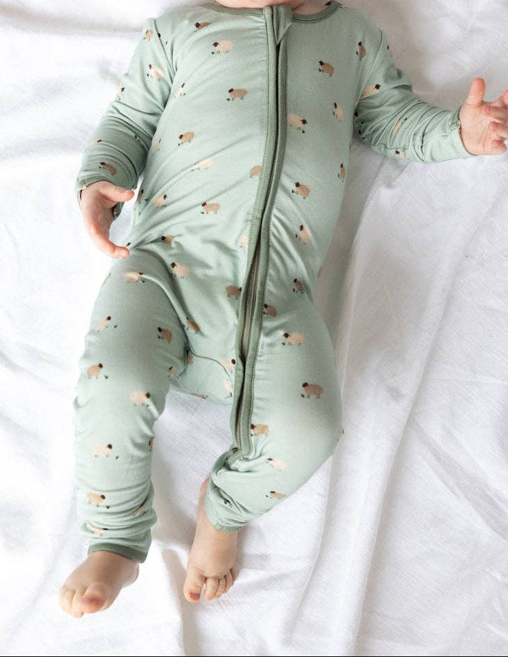 Little Lamb Bamboo Onesie